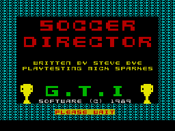 Soccer Director (1989)(GTI Software)